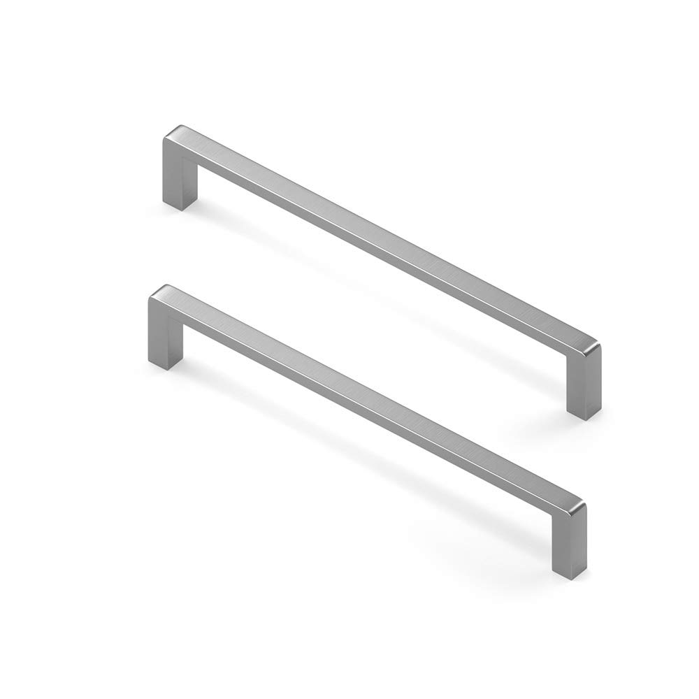 BUHO1991 10PCS 160mm Cabinet Wardrobe Handles with Screws Zinc Alloy Kitchen Cupboard Handle Pull Handle Door Handle Set for Kitchen Drawer Bedroom Furniture (10, 160mm)