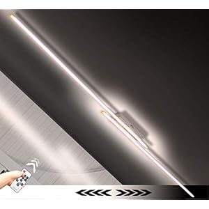 Dimbaar XXXL 230 cm LED plafondlamp plafondlamp warm wit luxe muur 2x staven lamp + FB warm Lewima DRENADA