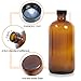 2 Empty Amber Spray Bottle(16oz Each) Glass Refillable Cosmetic Containers For Essential Oils,Liquid Cleaning Solutions,Mist Plants With Duty Multi-Role-Mist And Stream Settings Nozzle