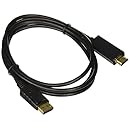BuyCheapCables Black DisplayPort Male to HDMI Cable Male - 6 Feet / 2M