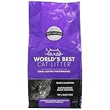 World's Best Cat Litter Cat Lavender Scented Multiple Cat Clumping Formula 7-pound Ba
