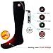 Electric Heated Socks Kit Unisex Warm Thermal Socks Rechargeable Battery Foot Warmers Winter Ideal Gift for Men & Women perfect for Indoor Outdoor Sport Fishing/Hiking/Sleeping Medium Size (Black)