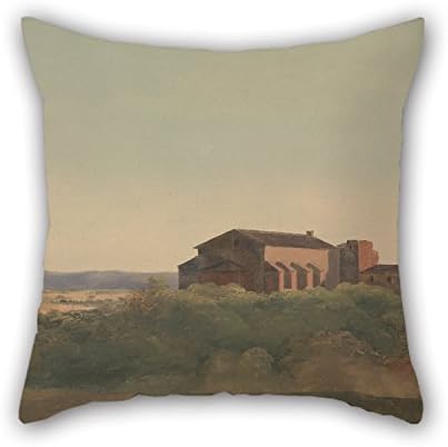 Oil Painting Charles Lock Eastlake - A View Of The Church Of S. Sabina And The Pyramid Of Cestius, Rome Throw Cushion Covers 16 X 16 Inches / 40 By 40 Cm Gift Or Decor For Kids Girls Dining Room T