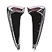 Exterior Accessories 2 Pcs Xdrive X-drive Car Carbon Fiber Fender Side Vents Mesh Sticker Hole Grille Shark Gills Side Vents Decoration 3D Stickers For BMW X Series X5 F15 F85(Silver+red)