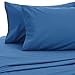 Amazon Brand – Pinzon Signature Cotton Heavyweight Velvet Flannel Sheet Set - Queen, Smoky Blue