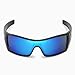 Walleva Ice Blue Coated Polarized Replacement Lenses for Oakley Batwolf (OO9101 Series) Sunglasses