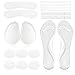 Women High Heel Pads Heel Cushion Inserts Shoe Pads Matatarsal Transparent Slicione Foot Pads 18 Pcs Gel Insoles Inserts …