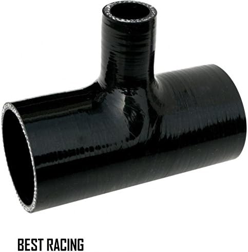 Black 3" T Shape Turbo Silicone Hose 76 Mm Tube Pipe Coupler