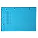 Zoostliss 13.7 x 9.8 inch Screw Repair Mat Heat Insulation Silicone Repair Tools Pad Desk Mat Maintenance Platform BGA Soldering Repair Station with Screw Keeper