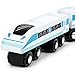 Imagination Generation Bullet Train Express, 3 Magnetic Wooden Train Car Engines - Compatible with All Major Train Toy Brand Playsets