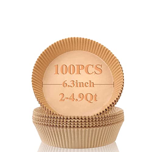 6.3inch Air Fryer Disposable Paper Liner,Parchment Paper for Air Fryer