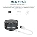 UNITEK Aluminium Wireless Stereo Portable Bluetooth Speaker with Handsfree Speakerphone Built-in Micro SD TF Card Slot, Space Gray