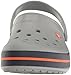 Crocs unisex adult Men's and Women's Crocband Clog, Light Grey/Navy, 12 Women 10 Men US