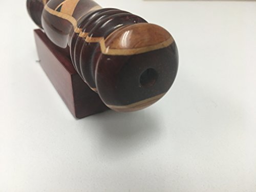 N & J Kaleidoscope Teleidoscope in Padauk Wood, 4 1/2 Inch, Inlaid Woods of Padauk, Ebony, Teak and Jalneem