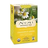 Numi Organic Tea  Chamomile Lemon, Herbal Teasan, 18 Count Tea Bags