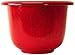 NOVELTY Round Glazetone Planter, 14-Inch, Fire Red