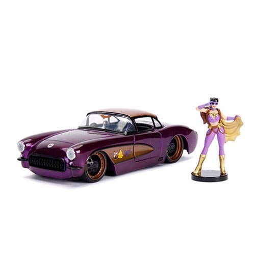 Jada Toys 1:24 B.Shells - '57 Chevy Corvette W/BAT Girl