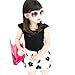 Weixinbuy Kids Girl Cotton Blends Sleeveless Flower Princess Party Dress