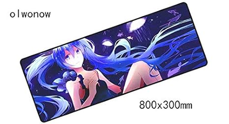Amazon Com Anime Girl Large Gaming Mouse Pad 800x300mm Extended