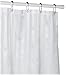 Croscill Fabric Shower Curtain Liner, 70-inch by 72-inch, White