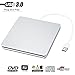 GEEKLIN External CD Drive,USB 3.0 CD/DVD-RW Drive, Slim High Speed CD Player Burner for Macbook Air Pro/Air/iMac and Laptop Desktops Support Windows/Vista/7/8.1/10, Mac OSX