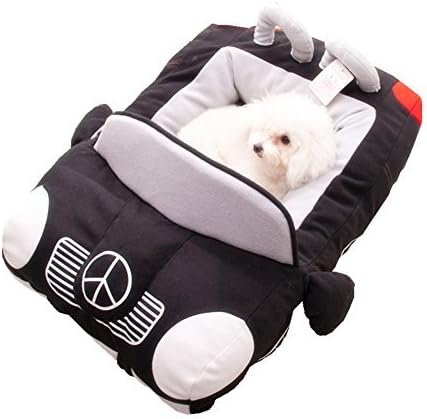 Pet dog Puppy Soft Large Sport Car Design Bed House Square Durable Dog Indoor Sofa,Black by TUMAFAN