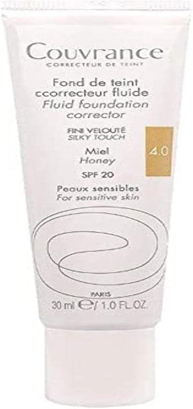 Avene Couvrance Fluid Foundation Honey Shade 4 30ml SPF Makeup Face