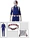 Miccostumes Men's Shoto Todoroki Cosplay Costume Uniform,Blue,Medium