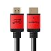 SHD HDMI Cable 50Feet High Speed HDMI Cord 2.0V UHD 18Gbps Support 4K 3D 1080P Ethernet Audio Return CL3 Rated Gold Plated Connectors Black Cable and Red Metal Shell