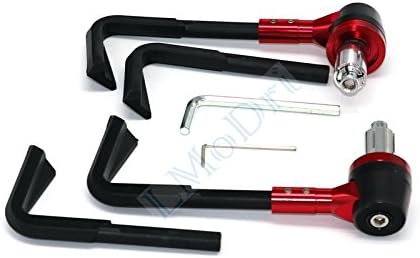 Universal 7/8" 22mm Handlebar Motorcycle Proguard System Brake Clutch Levers Protector Hand Guard for YAMAHA (Red)