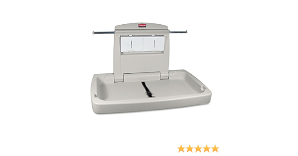rubbermaid wall mounted changing table