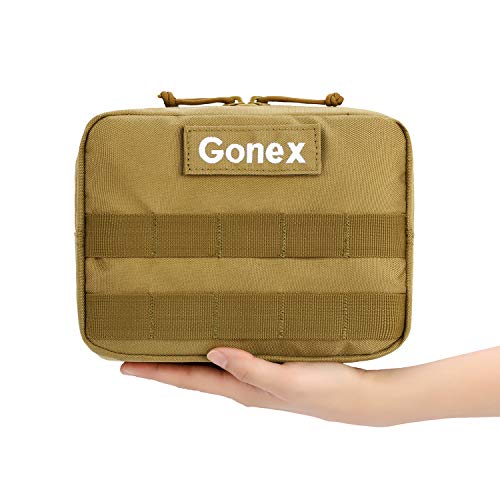 Gonex Tactical Molle Horizontal Admin Pouch, Medical EDC EMT Utility Tool Bag YKK Zippers Shell