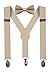 WDSKY Infant Boys Bow Tie and Suspenders Set Y Back Adjustable Khaki