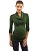 PattyBoutik Mama Cowl Neck Maternity Top (Dark Green M)