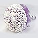 Z-synka Assorted Plastic Bead Pearls,DIY Jewelry Necklaces, Table Scatter, Wedding, Birthday Party Home Decoration, Event Supplies (8 Ounce Pack, 100 Pieces) (Purple, 10mm/14mm/20mm)