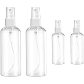 HAALII Small Spray Bottle, Spray Bottles, Clear Empty Fine Mist Plastic Mini Travel Bottle Set, Small Refillable Containers, 