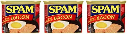 Spam with Real Hormel Bacon, 12 Ounce Can (Pack of 3)