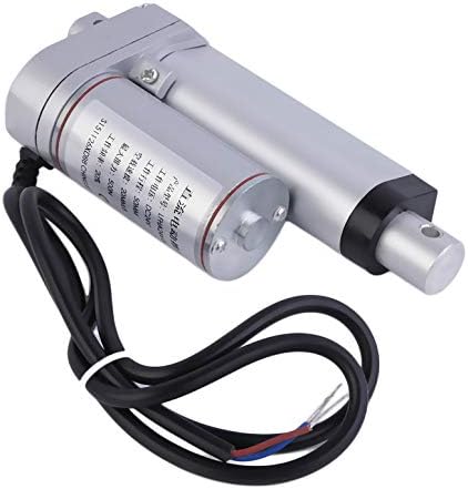 DC24V 50mm Multi-function Linear Actuator Motor Stroke Heavy Duty BEST No-Load Speed(Silver)