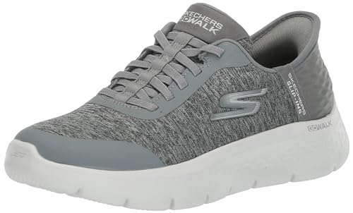Skechers Women's Go Walk Flex Dacey Hands Free Slip-Ins Sneaker, Gray, 10 Wide…