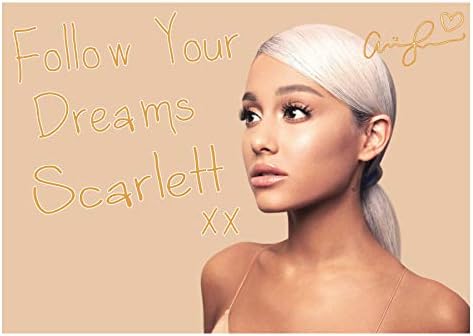 Fotojig Ariana Grande Sweetener Tour Poster Personalised Small A4 Souvenir PLEASE SEND NAME AS MESSAGE Seven 7 Rings