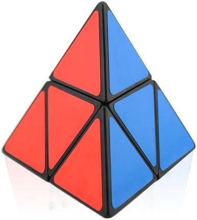 ChangingWood Shengshou 2X2X2 Pyraminx Stickerless Speedcubing Black Cube Puzzle - Twist Toy Game Education Creative Brain Teaser