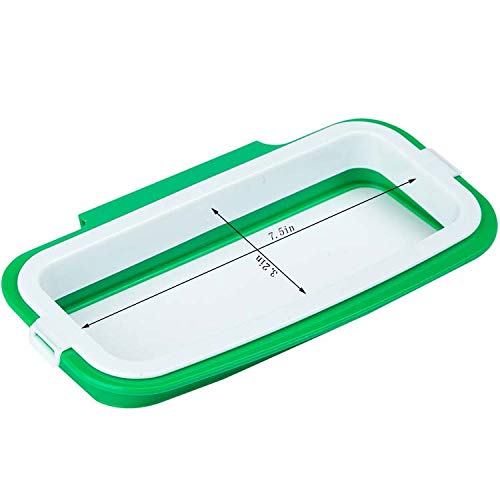 Pack of 2 Portable Trash Bag Holder Hanging Kitchen Cupboard Door Back Style Stand Trash Garbage Bags Storage Rack