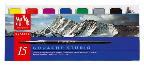 CREATIVE ART MATERIALS Caran D'ache Gouache Studio, 15 Pans (1000.315)