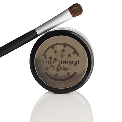Root Touch Up Powder, All-Natural Luxury Root Concealer With Brush, Crushed Minerals, Fast and Easy Total Grey Hair Cover Up For Dark, Brown and Blonde Hair .32 Ounce (Dark Brown)