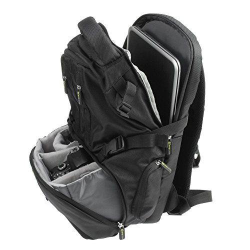 Evecase Convertible School/DSLR Camera Lens Backpack with Laptop Tablet