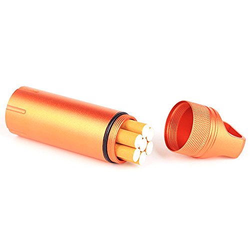 Eclimb 3pcs Portable Waterproof Aluminum Pill Box Bottle Storage Drug Holder Container Keychain for Outdoor Camping Travel