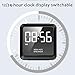 2019 UPGRADE Digital Alarm Clock Radio with Wireless Bluetooth Speaker for Bedrooms/Office, Micro SD, Built-in Mic, 33ft Range, 4-8 Hrs/2000 mA Battery, USB Flash Driver & Aux,Charging Station (Black)