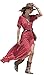 Orangesky Women Boho Summer Chiffon Floral Party Beach Long Maxi Dress (L)
