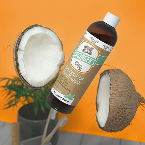 Dr. Ginger's Coconut Oil Pulling Mouthwash, AllNatural Oil Pulling
