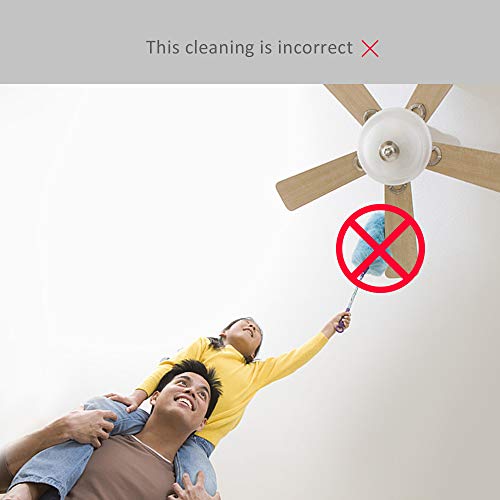 Telescoping Microfiber Duster,Ceiling Fan Duster, Retractable Stainless Steel Pole,Bendable Washable Head,30-100 inches,for Cleaning Roof, Blinds, Cobwebs,Ceiling, Corners,Furniture,Car,Skylight